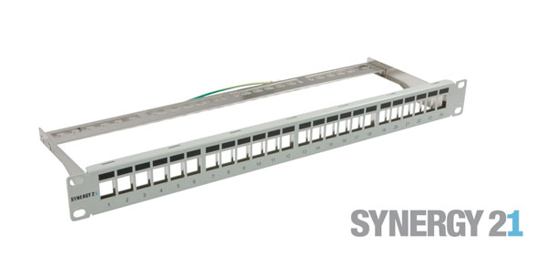 Keystone,Modulträger, 19\"Patchpanel für 24xTP-Modul,  1HE(t1