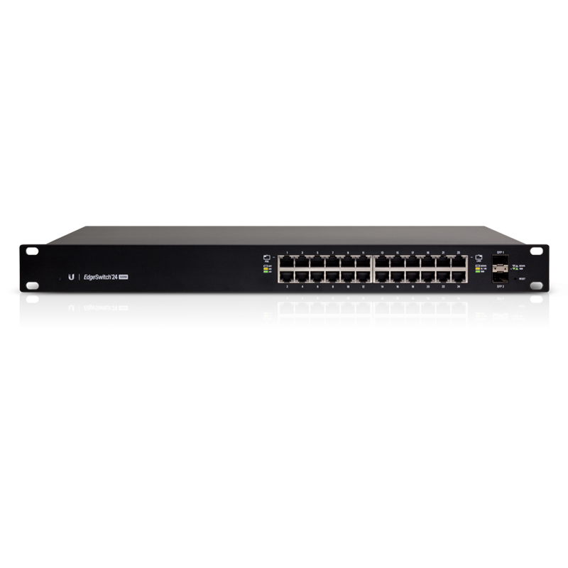 Ubiquiti EdgeSwitch 24 / 24 Gigabit RJ45 Ports / 2 SFP Ports / 500W / PoE+ / ES-24-500W