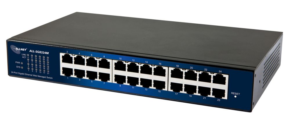 ALLNET ALL-SG8324M / 24 Port Gigabit, smart managed, FANLESS