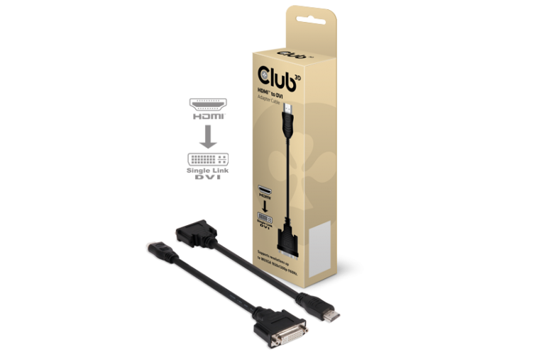 Adapter HDMI => DVI-D *Club3D* Single Link passiv