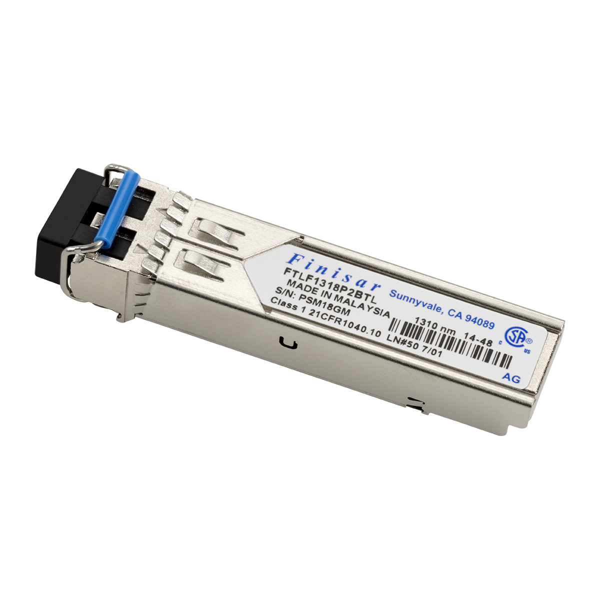 1000BASE-LX Fiber SFP Transceiver DDM (1310 nm, Singlemode