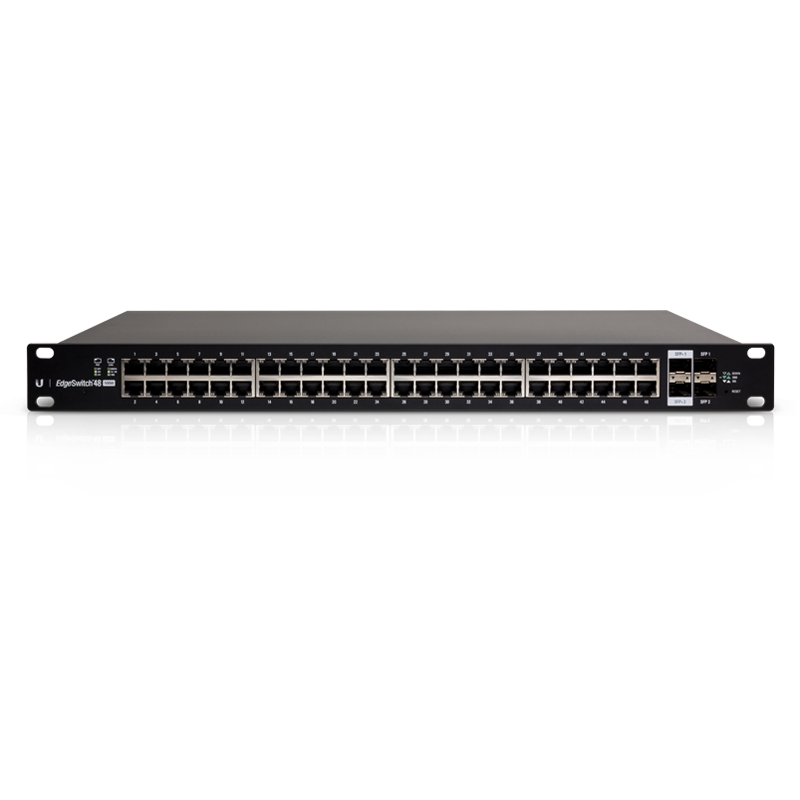 Ubiquiti EdgeSwitch 48 / 48 Gigabit RJ45 Ports / 2 SFP+ Ports / 2 SFP Ports / 500W / PoE+ / ES-48-500W