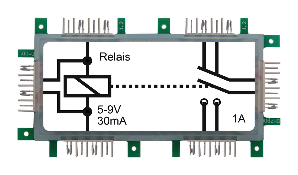 ALLNET Brick 'R' knowledge 2x1 Relais 8-9V 2xUM