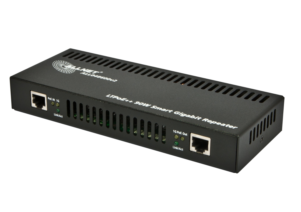 ALLNET ALL048600v2 / PoE Gigabit Repeater PoE++ 90W