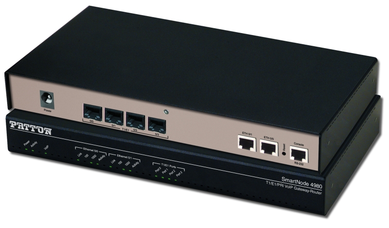 Patton SmartNode 4980A, 4 E1/T1 PRI, 120 VoIP Calls not upgradeable, or 15 SIP-SIP calls