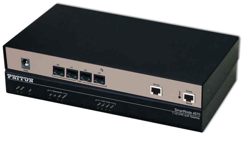 Patton SmartNode 4970A, 4 T1/E1 PRI VoIP Gateway, 60 VoIP Channels, HPC