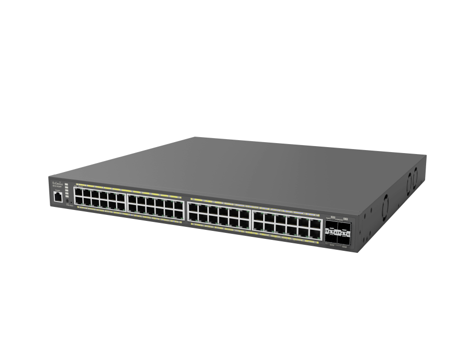 EnGenius Switch full managed Layer2+ 52 Port • 48x 1 GbE • PoE Budget 740W • 48x PoE at • 4x SFP+ • 19\" • ECS1552FP • EnGenius Cloud