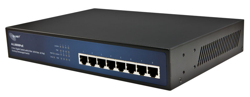 ALLNET ALL8808POE / 8 ports Gigabit Full PoE Switch