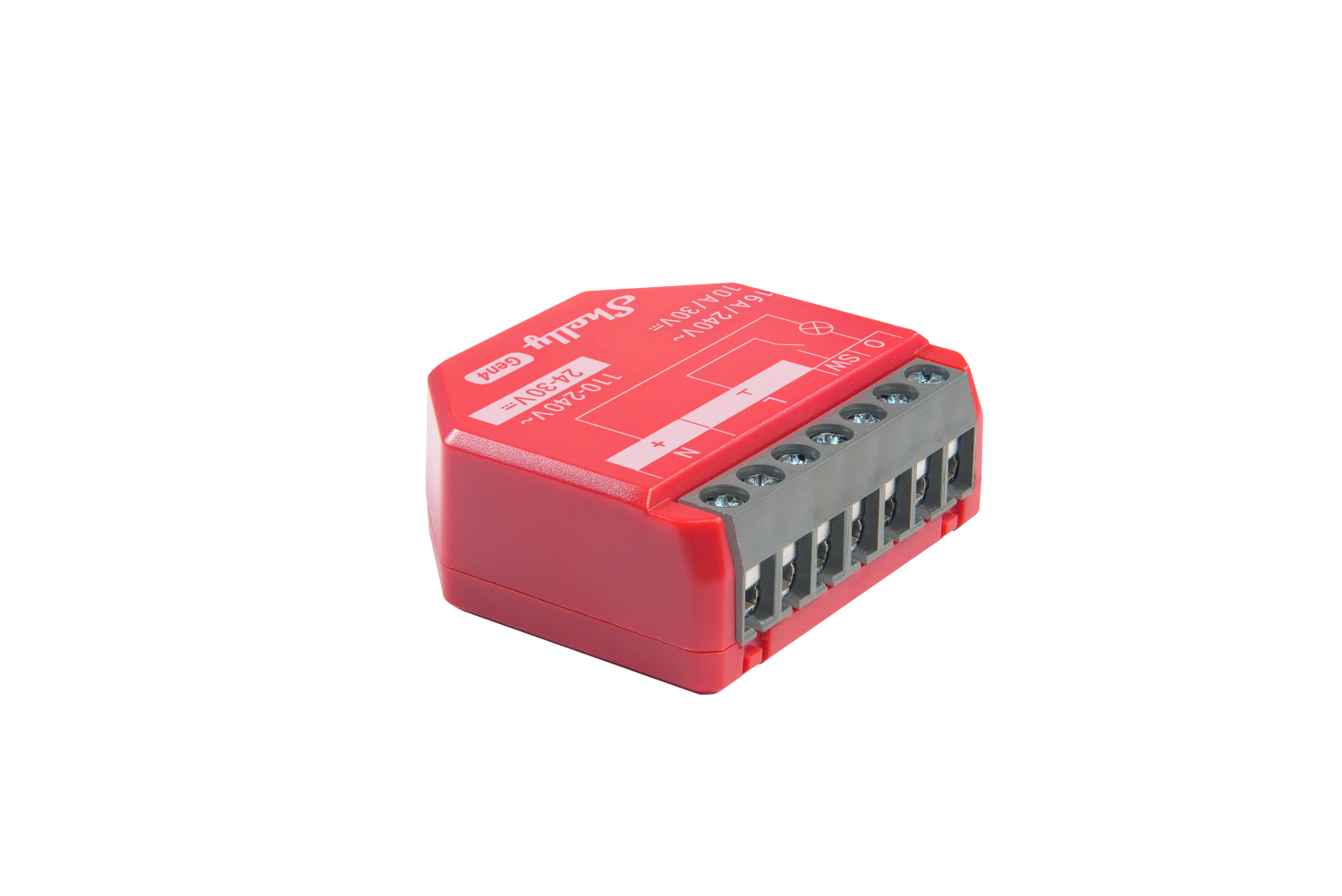 Shelly · Unterputz · \"1PM Gen4 4er Pack\" · Relais · max 16A · 1 Kanal · Messfunktion · WLAN · Matter · Zigbee · Bluetooth