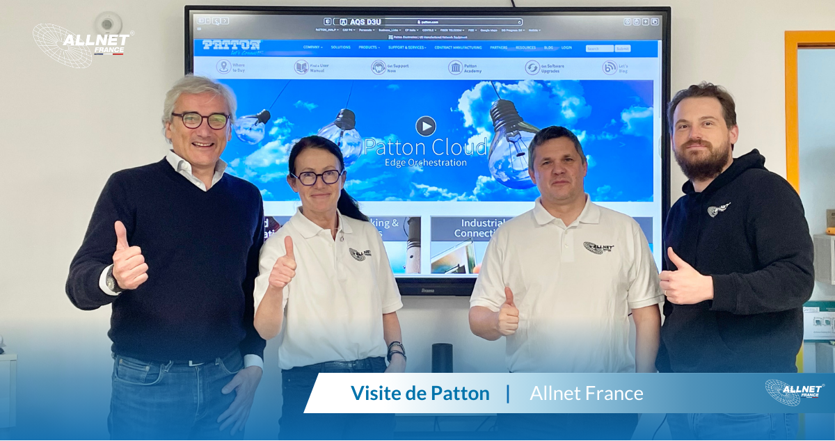 Visite de Patton dans les locaux d'Allnet France