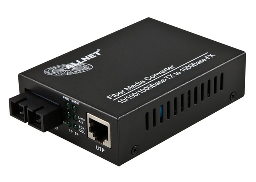 [ALL-MC103G-SC-MM] ALLNET Medien Konverter 10/100/1000BaseT-1000BaseSX Gigabit MultiMode  SC ALL-MC103G-SC-MM