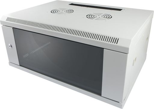 [ALL-SMC6612GRAU] ALLNET 19Wandgehäuse, 12HE, 1-teilig, T600mm, Lichtgrau, SMC-Serie,