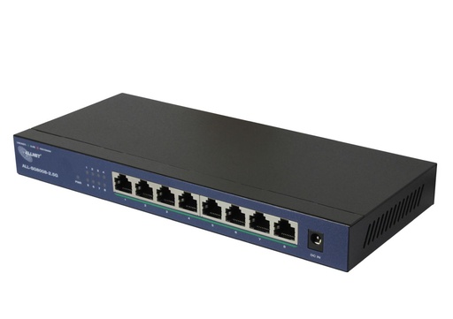 [ALL-SG8008-2.5G] ALLNET Switch unmanaged Layer2 8 Port - 8x 2.5GBit - Fanless - ALL-SG8008-2.5G