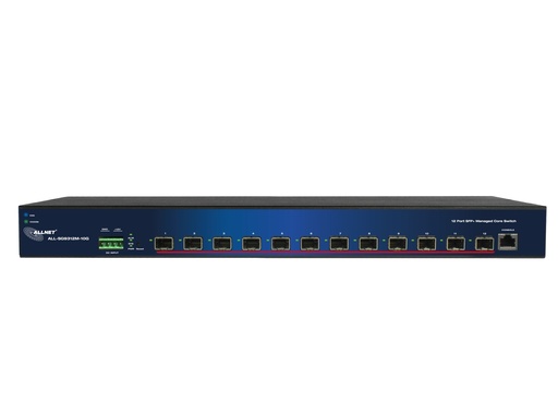 [ALL-SG9312M-10G] ALLNET Switch smart managed Layer2 12 Port • 12x 12 SFP+ 10GbE • 19 • ALL-SG9312M-10G • Core-Switch • Redundant Power Option
