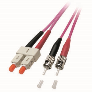 [O0347.2] LWL-2-Faser-Patchk.  2mtr.ST-SC, 50/125um,OM4,