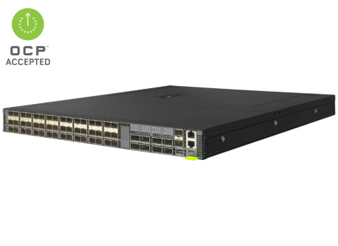 [7326-56X-O-AC-B] EdgeCore Open Networking Datacenter Switch •  AS7326-56X, 48 x 25G SFP28 and 8 x 100G QSFP28 ports