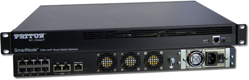[SN10100A/4E8/R48] Patton SmartNode 10100 SmartMedia Gateway 4 E1/T1, 120 VoIP Channels with Standard Signaling Set, Software Upgradeable to 8 E1/T1, 240 VoIP Channels.